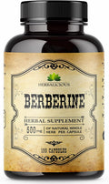 Berberine Supplement – 100 Capsules Berberine HCL Dietary Supplement for Men and Women – Non GMO Berberine 500mg – Ideal for Immune Support, Heart, Cholesterol Levels