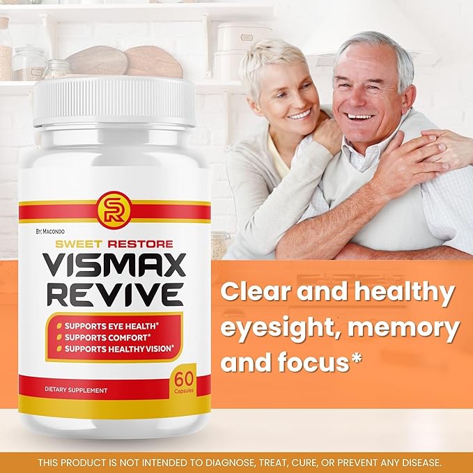 Macondo (2 Pack) VisMax Revive Eye Supplement Capsules - Official VisMaxRevive Premium Support - Maximum Strength, Natural Vitamins for Overall Health - 120 Capsules for 2 Months