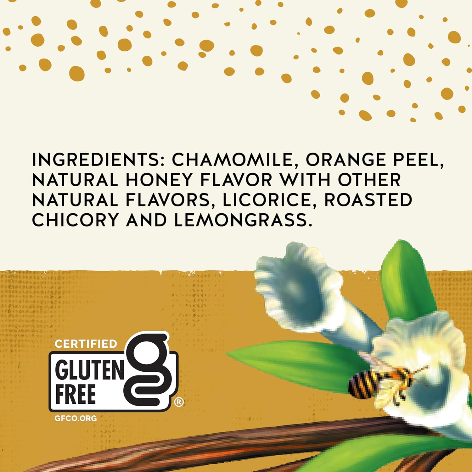 Celestial Seasonings Chamomile Tea Bags - Honey Vanilla Herbal Tea, Caffeine Free, 20 Bags Per Box (Pack of 6)