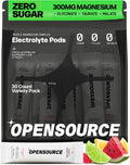 opensource Sugar Free Electrolyte Powder Packets 300mg Triple Magnesium for Calm & Focus | Glycinate, Taurate, Malate | Carnivore, Keto, Paleo | 30 Pack - Watermelon | Raspberry Lime | Lemon Lime
