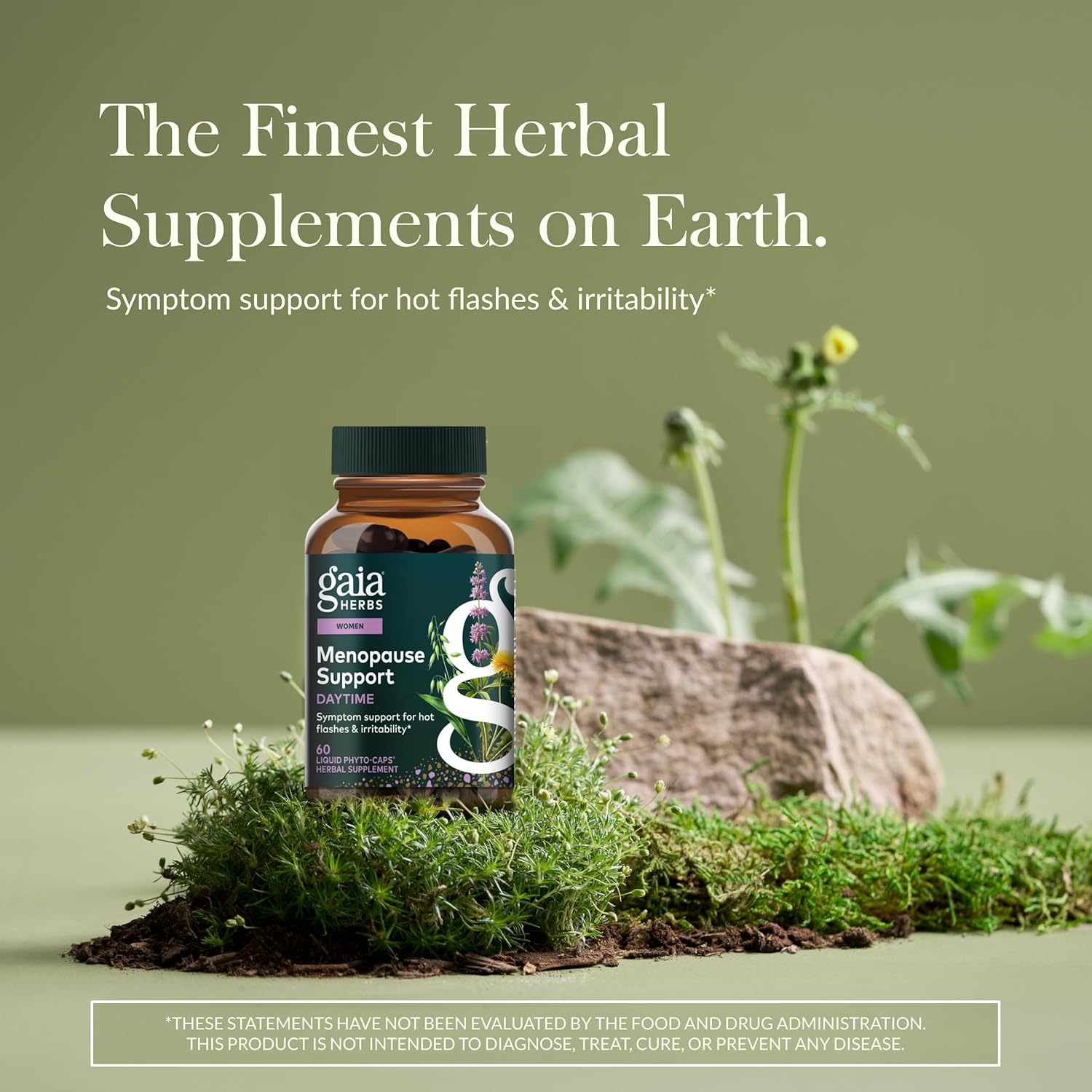 Gaia Herbs Menopause Support Daytime - Helps Maintain Hormone Balance and Well-Being for Women - with Vitex, Black Cohosh, St. John’s Wort, and Oats - 60 Vegan Liquid Phyto-Capsules (20-Day Supply)