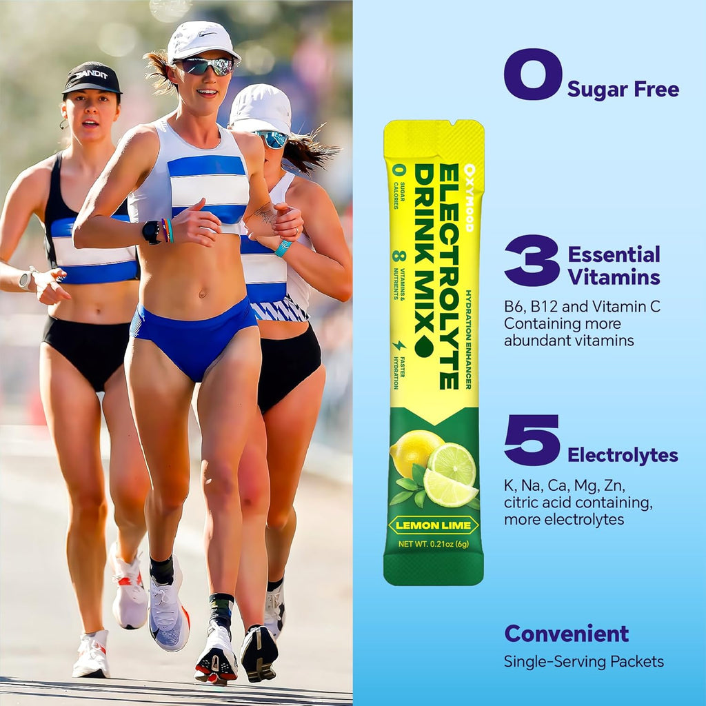 Sugar Free Electrolytes Powder Packets - Salty High Sodium Hydration Packets, Electrolytes Drink Mix for Fitness Enthusiasts & Outdoor Workers, Calories Free(Variety 16 Sticks)