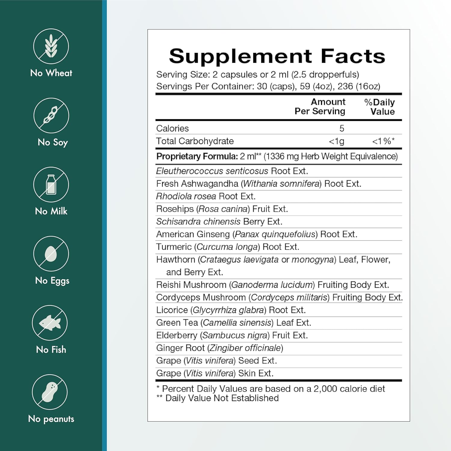 Natura Health Products Vital Adapt Supplement - Daily Nourishing Adaptogenic Tonic for Endocrine Function Support - Featuring Rhodiola, Ashwagandha, Cordyceps, Reishi (16 Fluid oz)