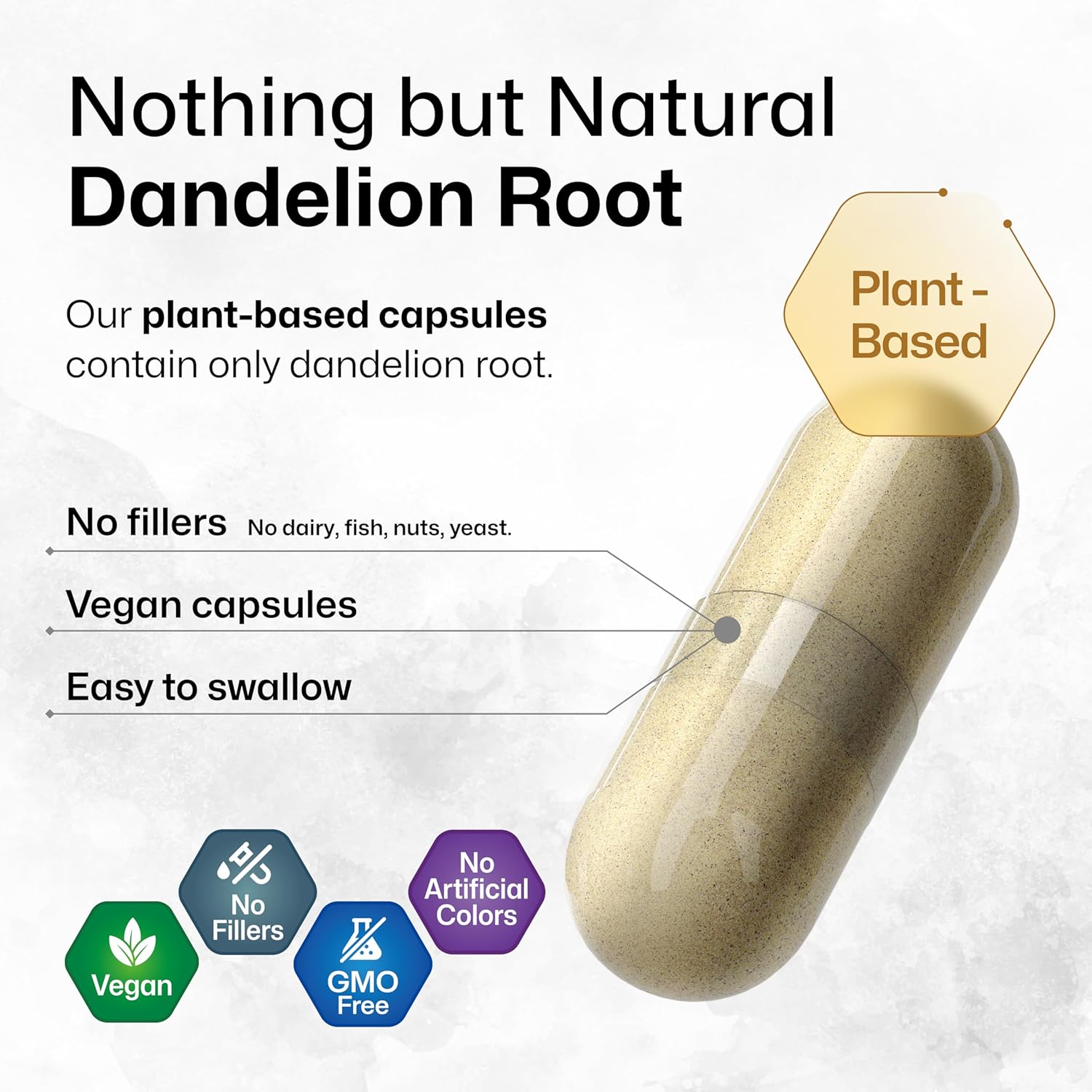 BIO KRAUTER® Dandelion Root Extract - Vegan & Pure Dandelion Root Capsules 1800 mg per Serving 100 Caps - Used for Liver & Kidney Support, Cleanse & Detox - No Fillers, Non-GMO - 33 Days of Supply