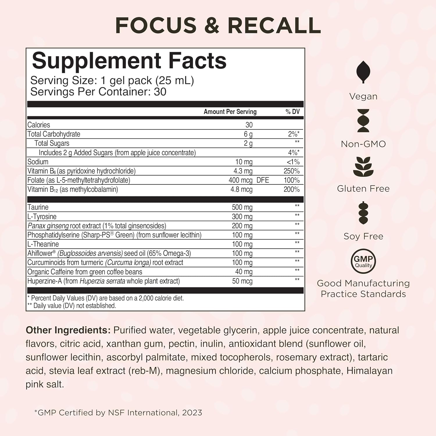 Healthycell Telomere Length Healthy Aging Supplement + Focus & Recall Brain Supplement for Memory & Focus Bundle