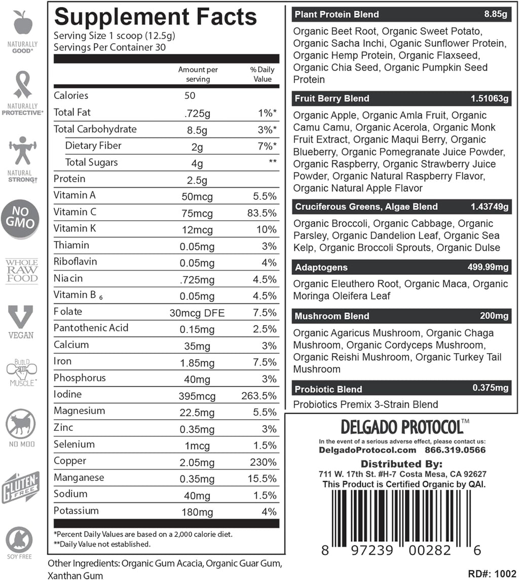 SlimPlant Pro - All Natural Superfood Protein Powder w/ 35 Vitamins, Minerals, and Whole Food-Sourced Ingredients (13.2 Ounces)