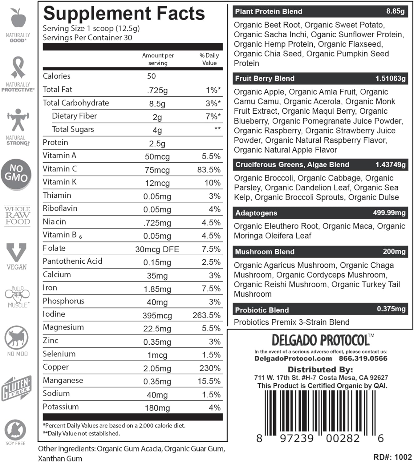 SlimPlant Pro - All Natural Superfood Protein Powder w/ 35 Vitamins, Minerals, and Whole Food-Sourced Ingredients (13.2 Ounces)