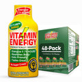 Vitamin Energy B12 11,000% Extra Strength Energy Shot Mango 48 Pack, 260mg Natural Caffeine, B12 & B6, Nootropic Focus, Vitality, Zero Sugar, Gluten-Free, Vegan, Kosher, 1.93 fl oz