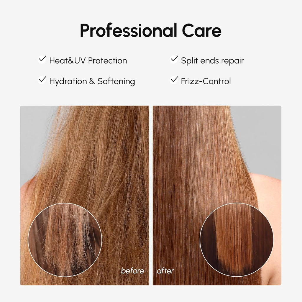 MAREE Hair Oil for Frizzy and Damaged Hair with Vitamins A, E, B5, 2 PACK - Anti Frizz Control Sérum for Curly Women & Men - Aceite de Argán Para el Cabello - Biotin Keratin Antifrizz Products