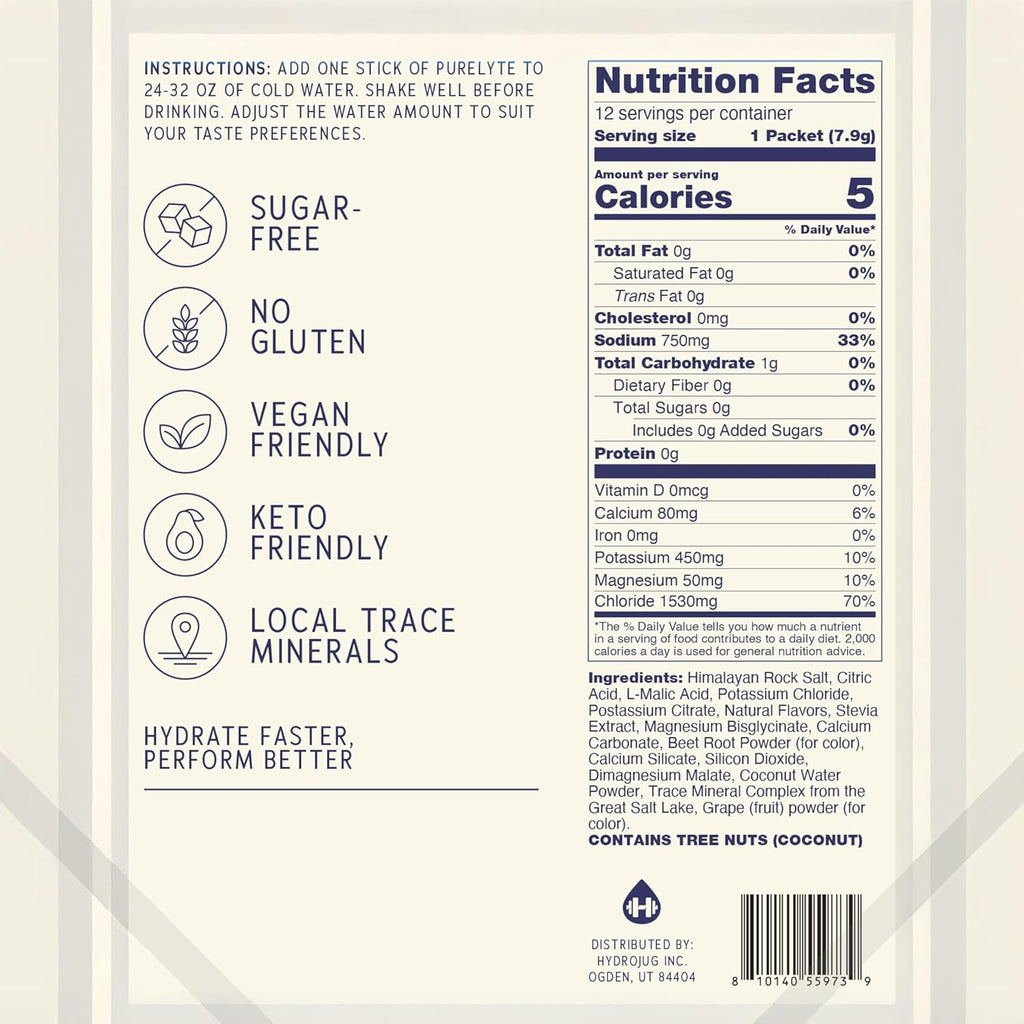 Electrolyte Drink Mix – Sugar-Free Hydration Powder Packets – Clean Electrolytes with Trace Minerals – Keto, Vegan, Gluten-Free – No Artificial Sweeteners – 30 Sticks – Mixed Berry