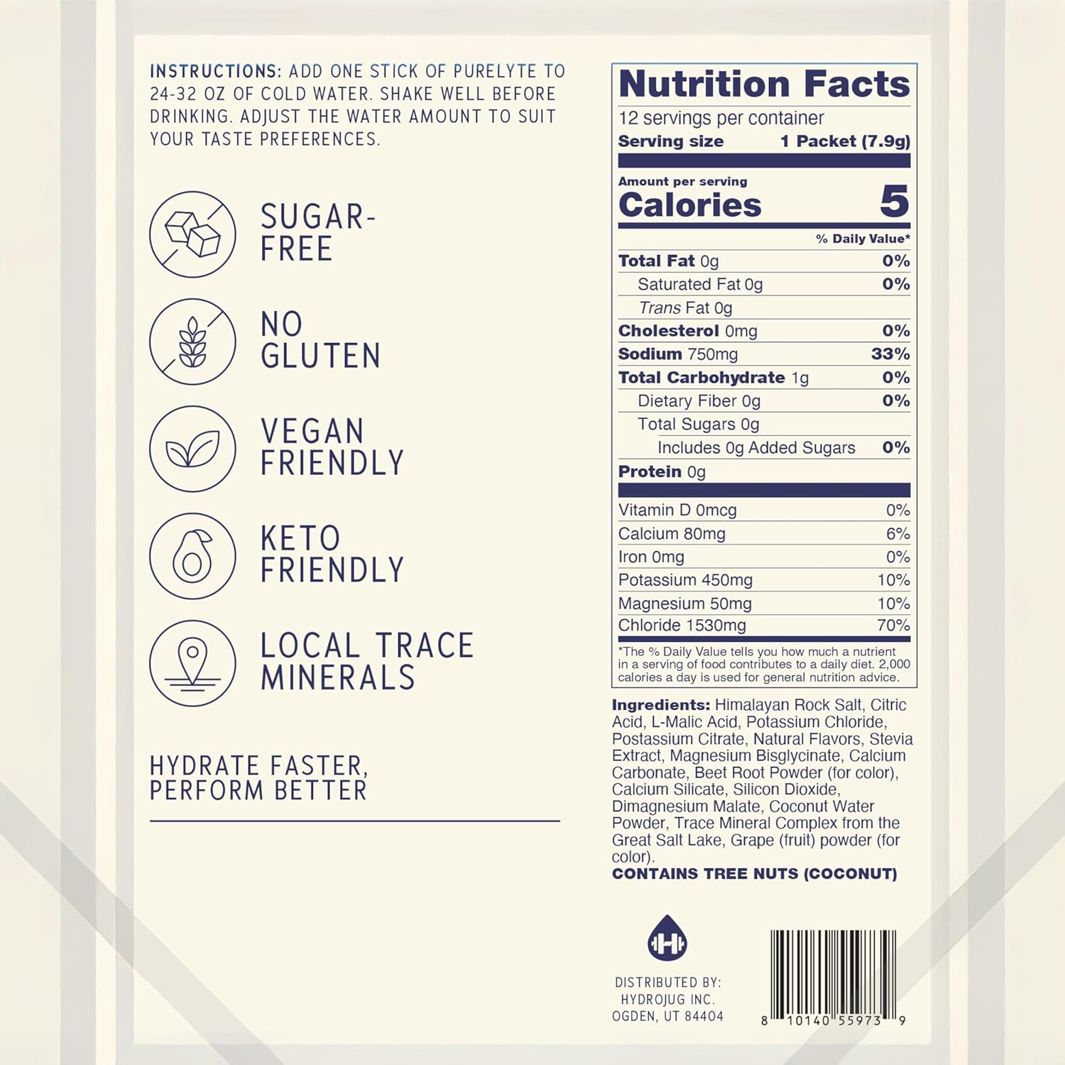 Electrolyte Drink Mix – Sugar-Free Hydration Powder Packets – Clean Electrolytes with Trace Minerals – Keto, Vegan, Gluten-Free – No Artificial Sweeteners – 30 Sticks – Mixed Berry