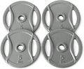 Amazon Basics 1-Inch Cast Iron Grip Weight Plates