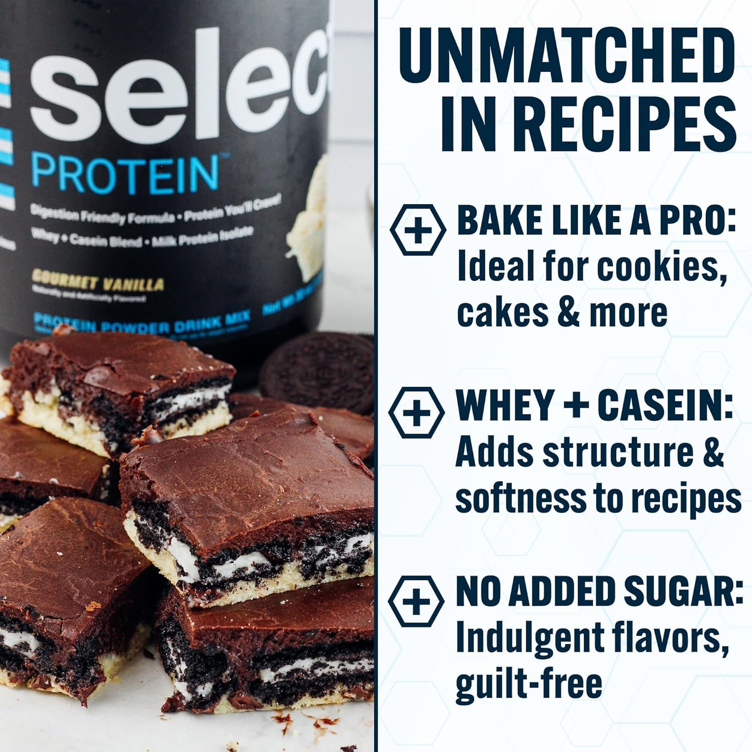 PEScience Select Protein Powder, Whey and Casein Blend, Clean Protein Powder for Women and Men, Low Calorie, Low Carb, Keto Friendly, Gluten Free, Gourmet Vanilla, 55 Servings