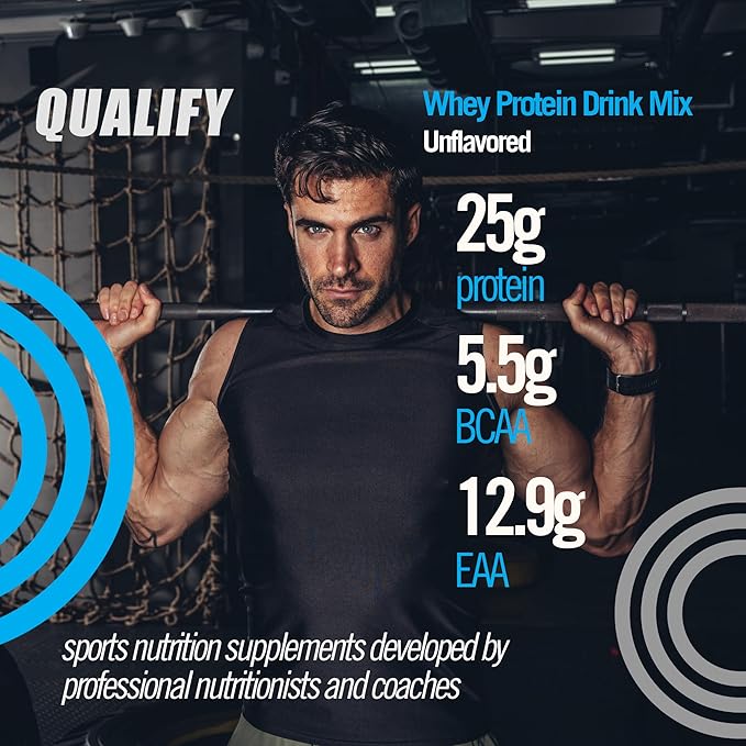 Unflavored Whey Protein Powder. 25g Protein Shake for Post Workout Recovery, Smoothie & Baking. Gluten & Sugar Free, Highly Kosher, Essential Amino Acids (5.5g BCAA, 2.7g Leucine), 1.65lbs 23 Servings