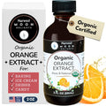 Organic Orange Extract for Baking, Ice Cream, Drinks, and Candy - 2 oz - Water-Soluble - By Harvest Moon Delights - Pure Orange Extract, Orange Flavoring, Orange Flavor