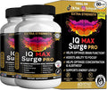IQ Max Surge Pro Brain Supplement, Extra Strength with Herbal Ingredients, 60 Capsules, 30-Day Supply (2)