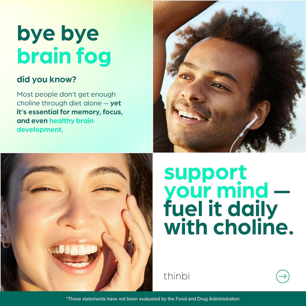 Choline 500mg Prenatal Supplement with Iron 40mg – Prenatal Vitamins for Women – Pregnancy Brain, Memory & Cognitive Support – Ferrous Fumarate, Vegan – 30 Servings