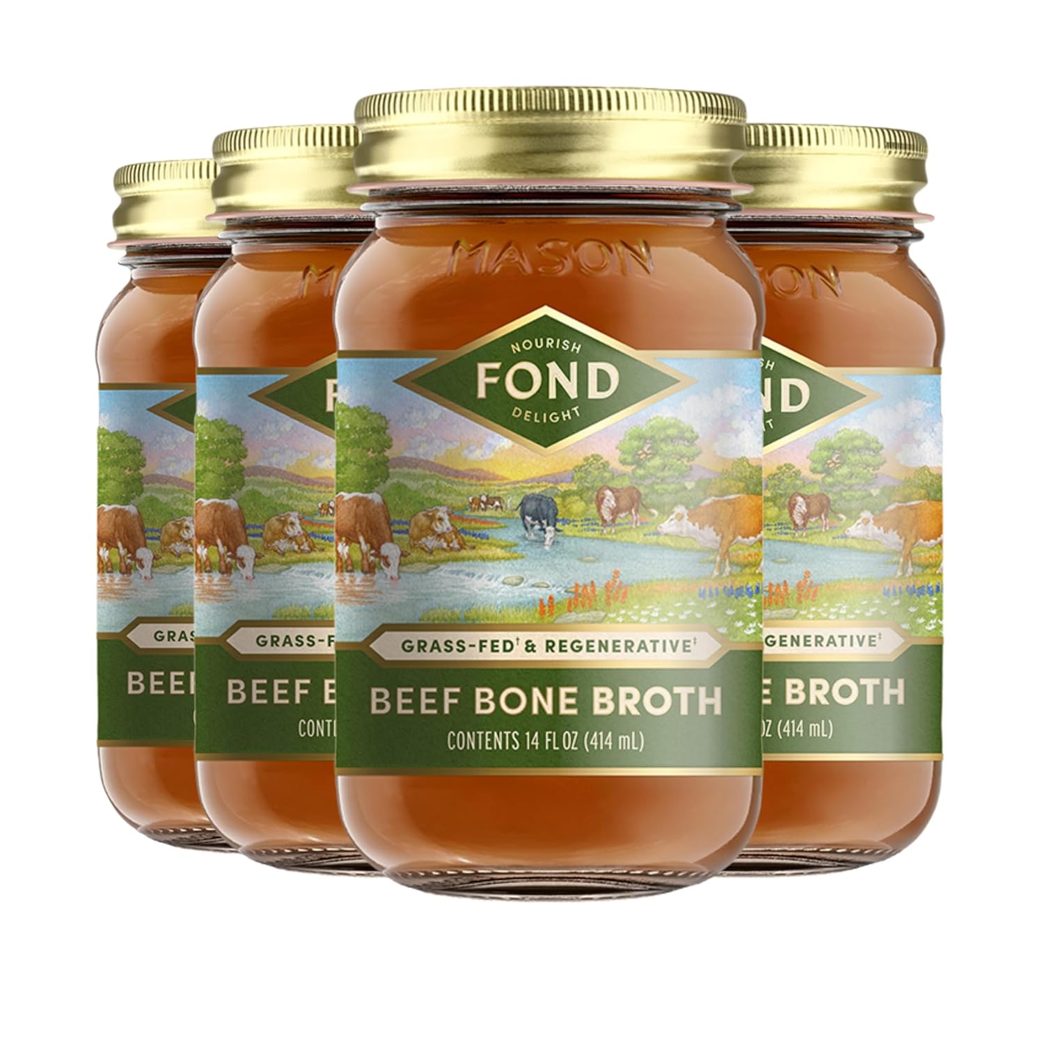 FOND Grass-fed Regenerative Beef Bone Broth