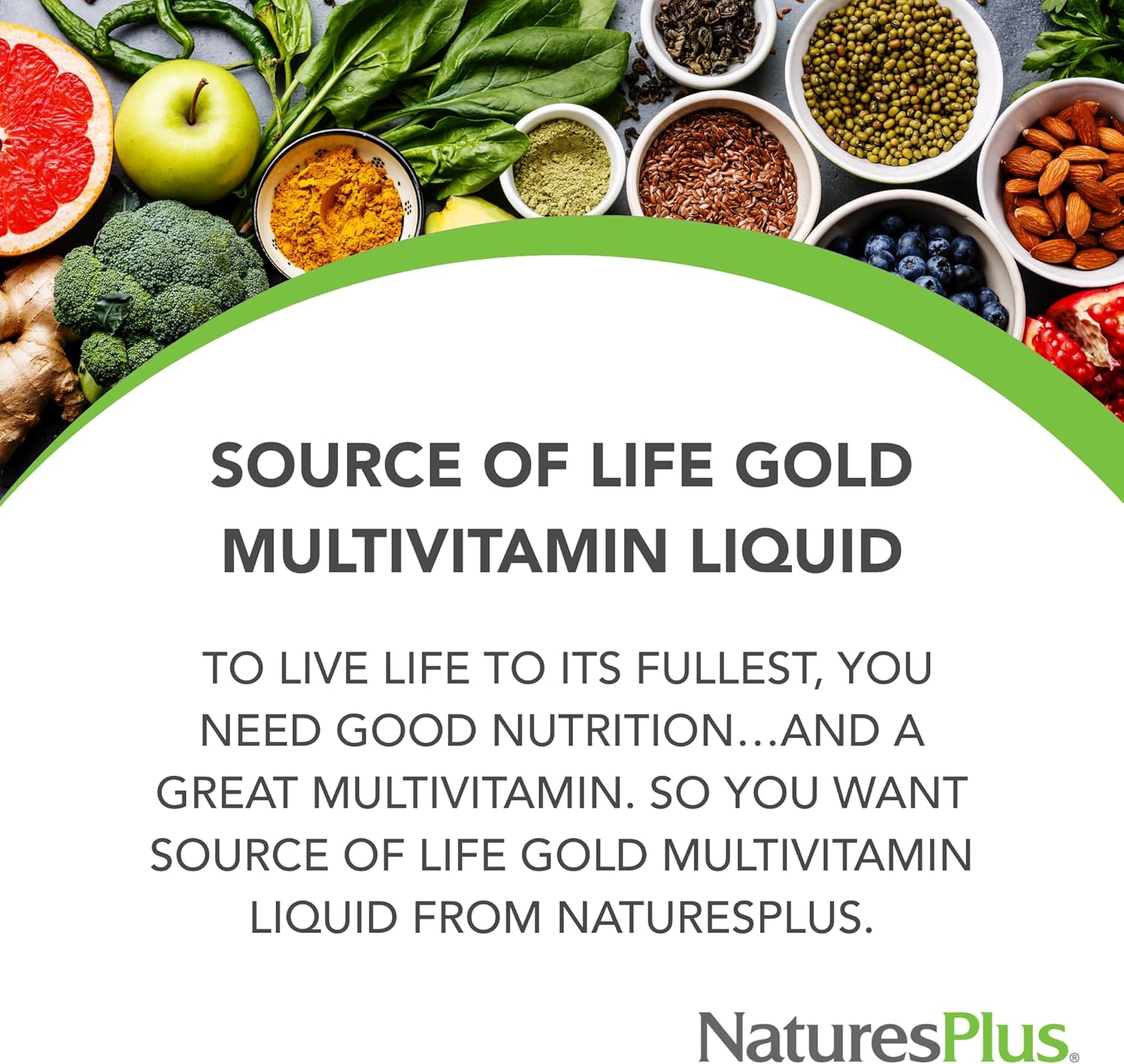 Natures Plus Source of Life Gold Multivitamin Liquid - 30 fl oz - Includes Vitamins D3, B12, K2 & Over 120 Whole Food Nutrients - 60 Total Servings - Pack of 2