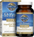 Garden of Life 21 Powerful Digestive Enzymes with Papain, Bromelain, Lipase, Ginger, Turmeric for Complete Digestion of Protein, Carbs & Fats – Omega-Zyme Ultra, Gluten-Free, Vegetarian, 90 Capsules