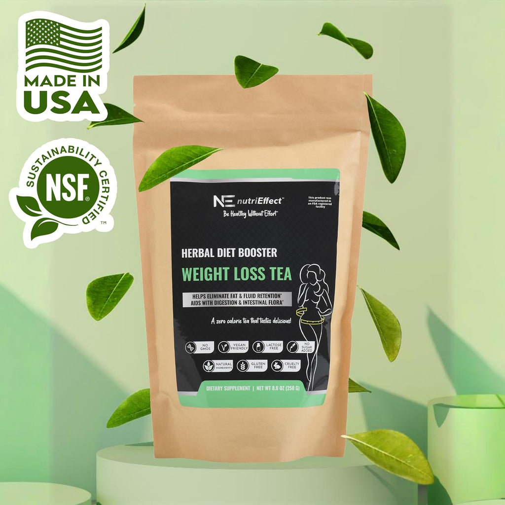 nutriEffect Weight Loss Herbal Tea | Detox & Digestion Support | Bloating Relief | Promotes Fat Reduction & Weight Management | Weight Support Blend with Natural Ingredients