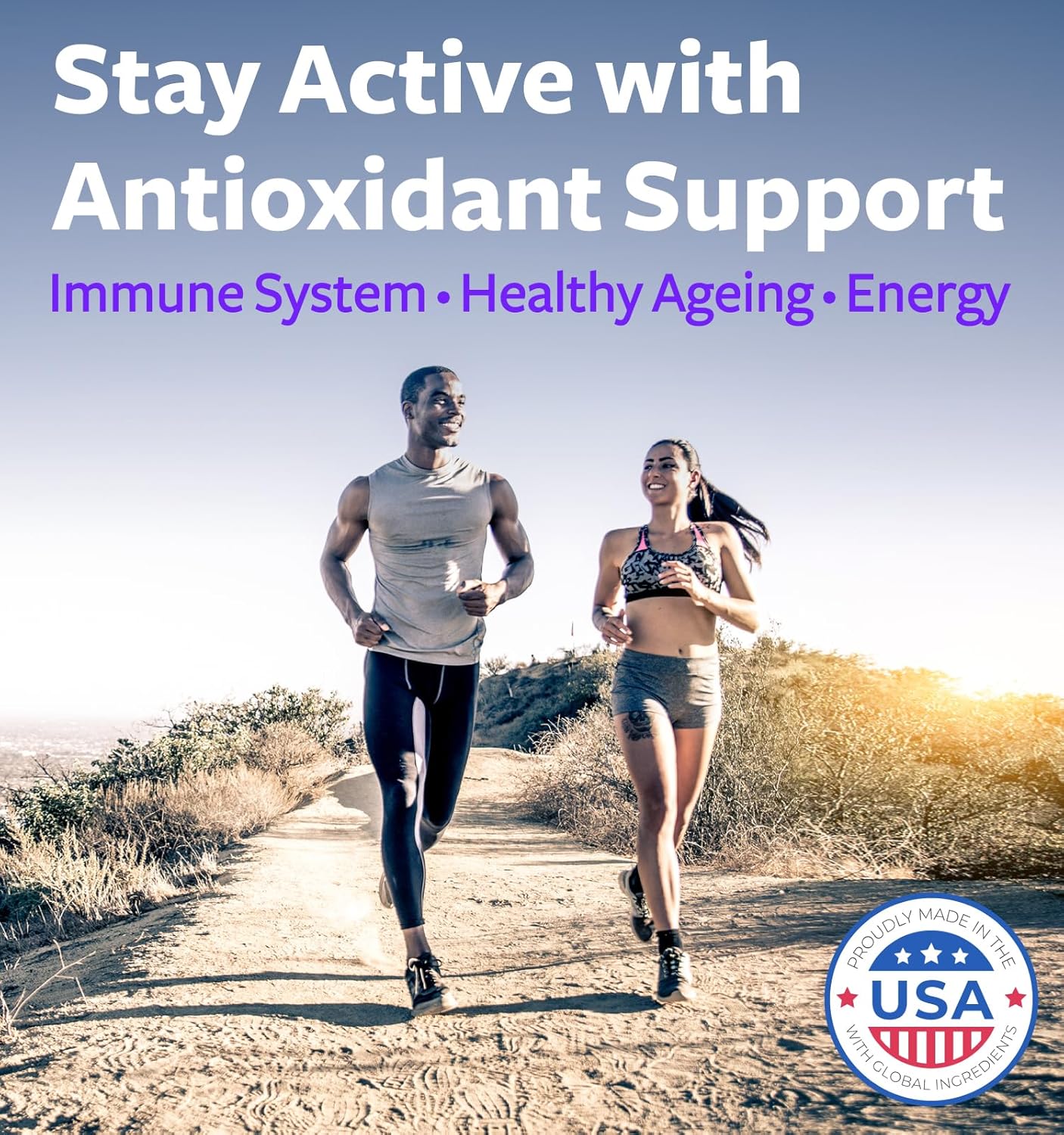 Super Antioxidants Supplement for Women & Men - High Potency Herbal & Fruit Blend with Acai, Goji, Pomegranate, Elderberry & Resveratrol for Skin Care & Immune Support - Vegan & Non-GMO - 120 Capsules