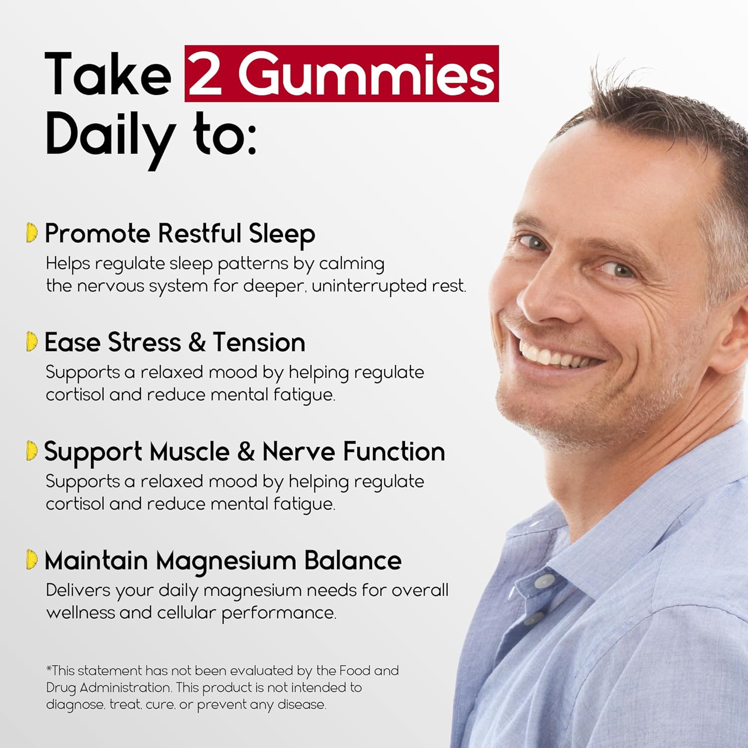 Magnesium Glycinate Gummies 400mg - Sleep Gummies for Kids & Adults - Magnesium Glycinate Chewable High Absorption for Muscle Recovery, Better Sleep & Relaxation (Gojiberry)