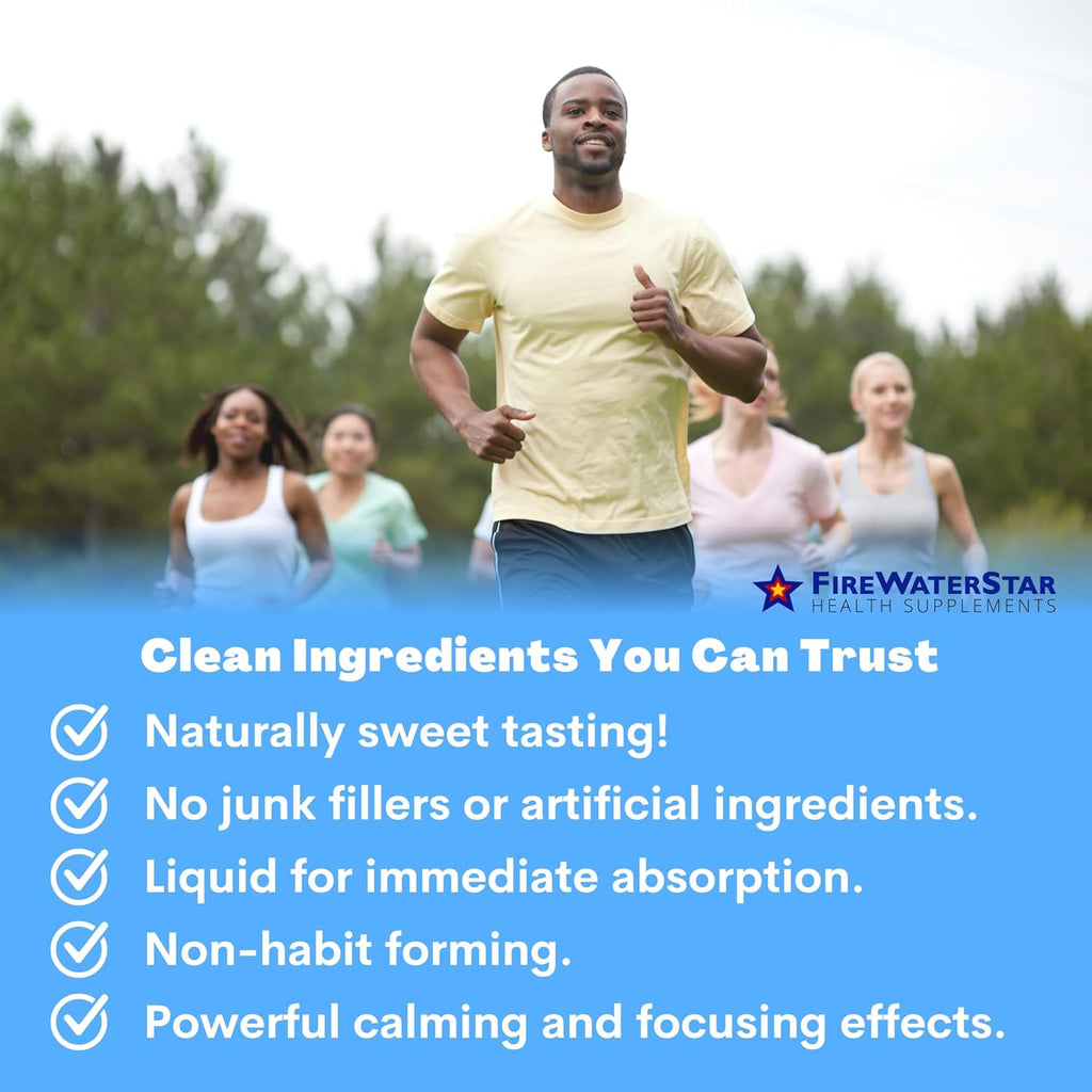 FWS Alpha GPC Calm Drops, Liquid Alpha GPC with L-Theanine, Organic, Non-GMO, Fast Acting Nootropic Brain Supplement for Memory Focus Calm, Supports Healthy Brain Function for Mental Clarity