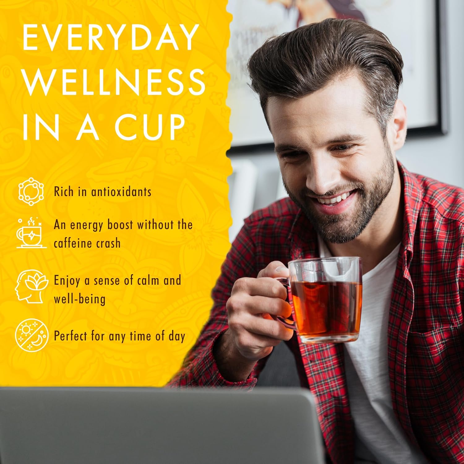 Organic Lemon Chamomile Tea - Caffeine Free Herbal Tea - Supports a Good Night’s Sleep - Calming, Relaxing Tea for Bedtime - 120 Tea Bags