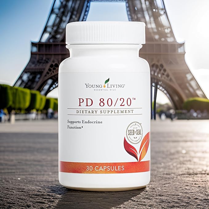 Young Living - PD 80/20 Dietary Supplement 30 Capsules | Daily Endocrine Function Support | With Pregnenolone & DHEA | Support Hormone Balance & Energy