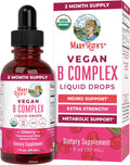 MaryRuth Organics Vitamin B Complex | B Vitamins Complex | Biotin | Vitamin B12 | Niacin | Folate | Metabolic Support Supplement | Vegan | USDA Organic | Non-GMO | Gluten Free | 2 Month Supply