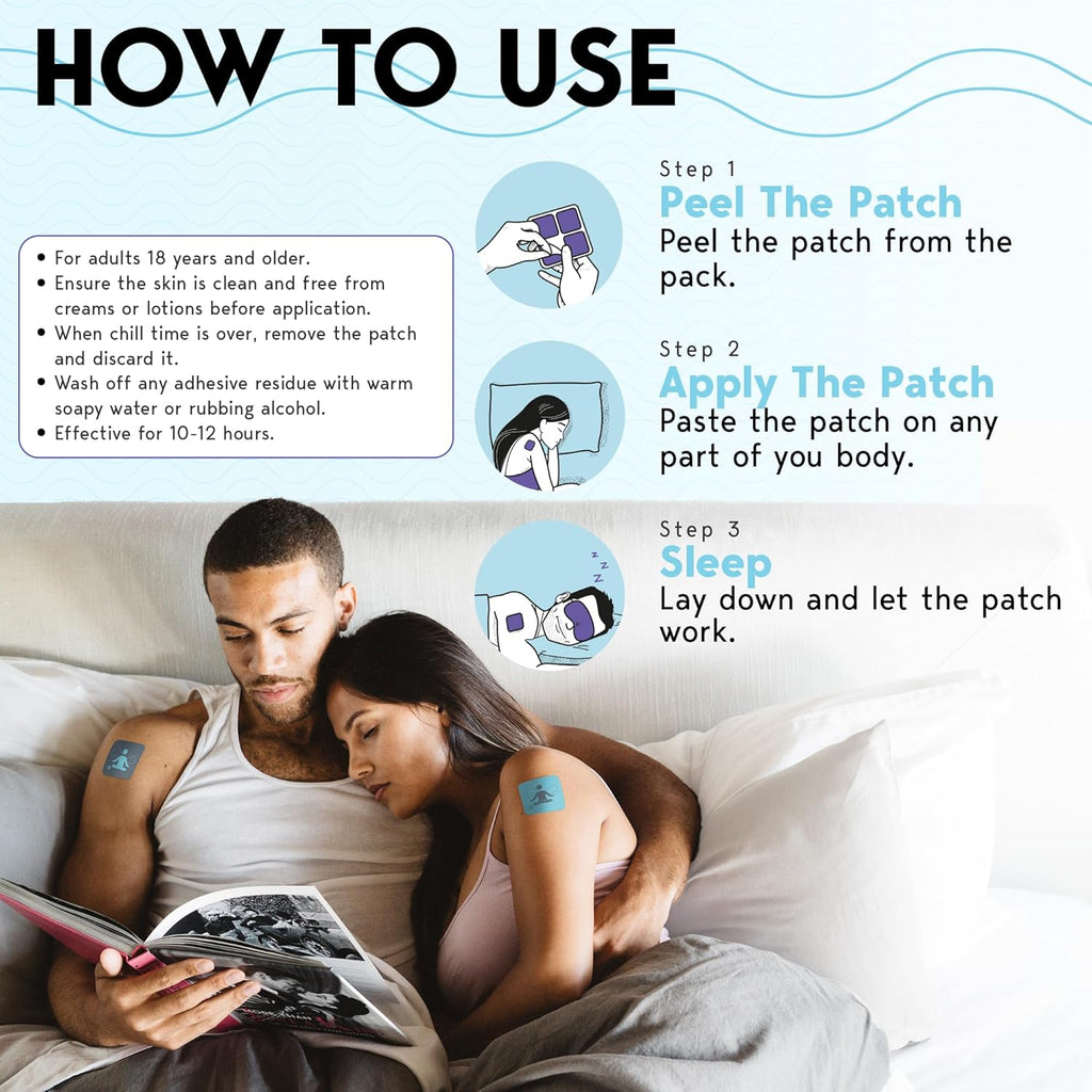 Klova Extra Strength Sleep Patches for Adults for Longer-Lasting Rest & Clear Morning Energy, with 6mg Melatonin and Natural Ingredients Like Valerian, Passion Flower, L-Theanine & More