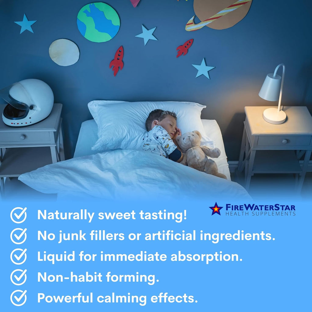 FWS Sleepy - Liquid Melatonin with Magnesium, L-Theanine - Natural Sleep Aid - Fast Acting Liquid Drops - Helps You Get to Sleep and Stay Asleep for a Good Night's Rest - Adults, Teens, Kids