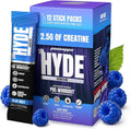 PROSUPPS Mr. Hyde Signature Pre Workout Drink Mix- Performance, Energy & Endurance with Creatine, Beta Alanine & Caffeine - Clean Gym Supplements for Men & Women (Blue Razz, 12 On-The-Go Packets)