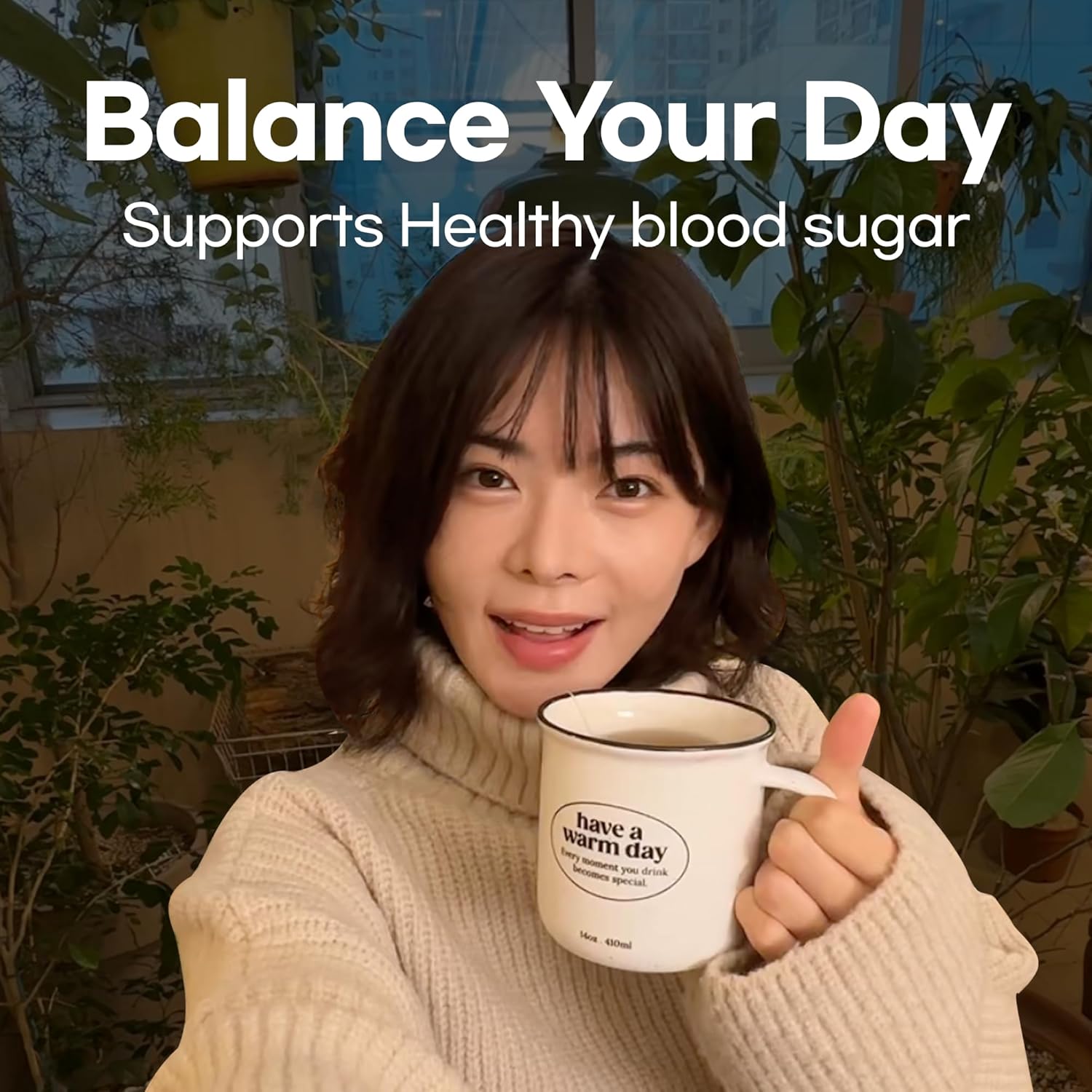 Odada Sugar Cutffee Tea - Zero Sugar, Caffeine-Free Korean Herbal Coffee Alternative, Bitter Melon & Chicory Root Blend for Post-Meal Lightness, Clean Balance & Daily Wellness, 24 Tea Bags