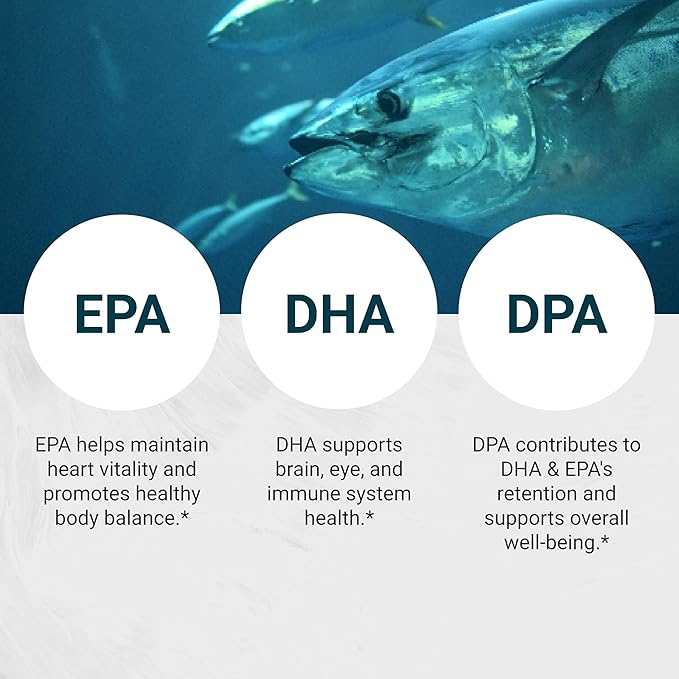 Naturalis Ultimate rTG Omega 3 Fish Oil 1800mg from Wild New Zealand Tuna | IFOS Certified & Sustainably Sourced | Full Spectrum Omega3s EPA, DHA & DPA | 180 Softgels