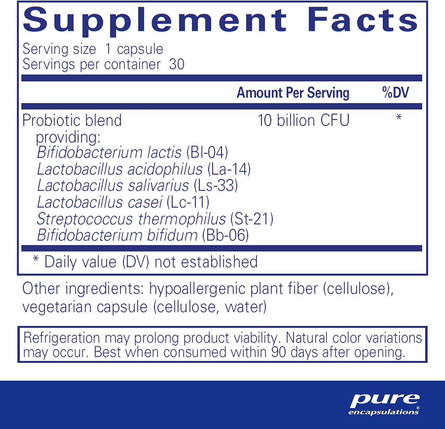 Pure Encapsulations Probiotic G.I. - Shelf Stable Probiotic for Intestinal Health & Gastrointestinal Support - with Lactobacillus & Bifidobacterium - 30 Capsules