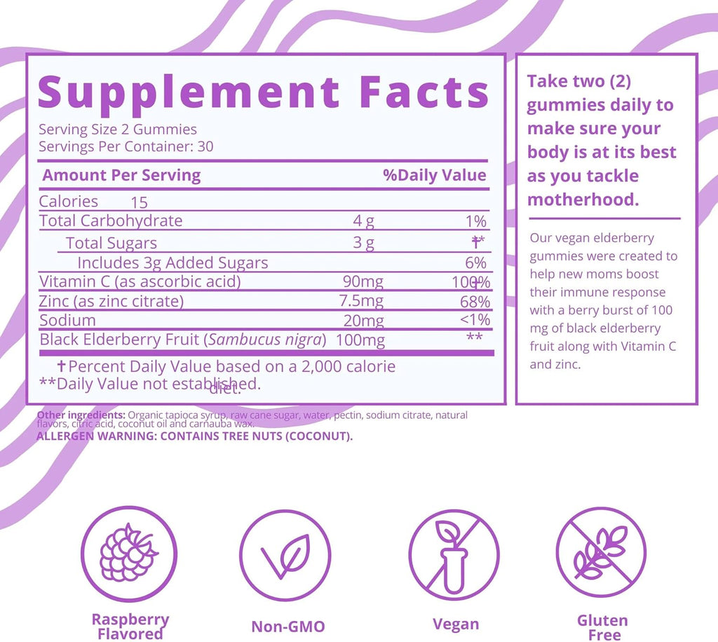 Baby Blues Postpartum Pack (Pack of 3) - Vitamin Kit for New Moms: Hair, Energy, and Immunity Support - Assorted Flavors - Non GMO, Gluten-Free Supplements