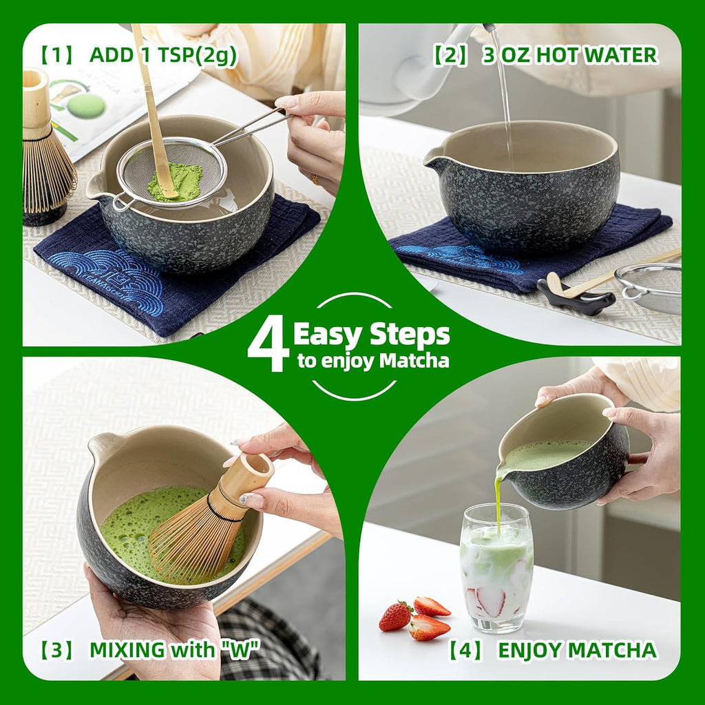 TEANAGOO Matcha Powder Ceremonial Grade, Premium Green Tea for Latte/Breakfast Beverage/Daily Green Tea, USDA Organic Ceremony Matcha Tea, Unsweetened No Additives, First Harvest, 1.06oz(30g)