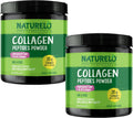 NATURELO Collagen Peptide Powder, Hydrolyzed Collagen Type I & III, Skin Hair & Joint Health - Unflavored, 16 Ounces (Pack of 2) | 90 Servings