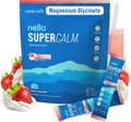 Supercalm Drink Mix - Ashwagandha KSM 66, Magnesium Glycinate & L-Theanine Supplement, Vitamin D3 - Ashwagandha Root Extract - Focus and Relaxation Support (20 Travel Packets) - Strawberries & Cream