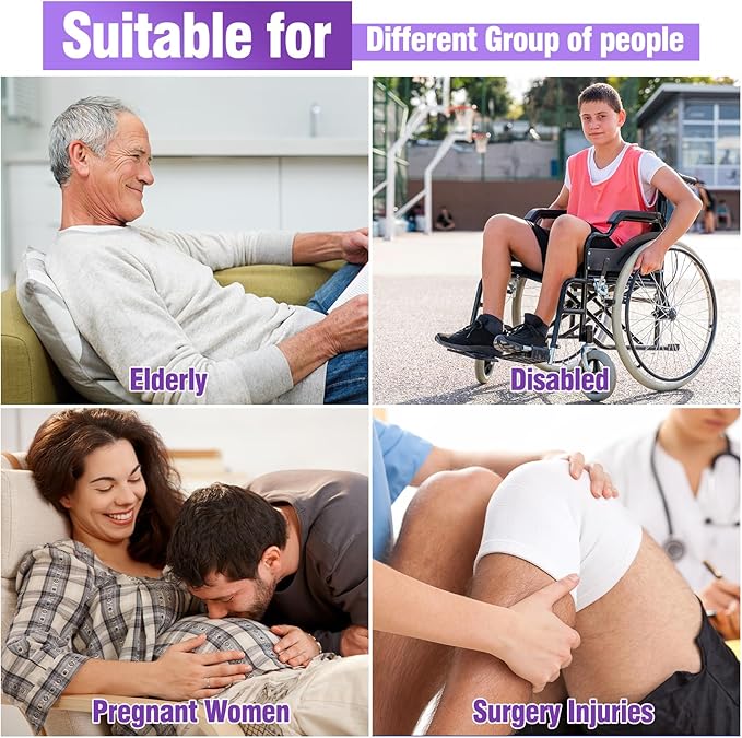 Sock Aid, Sock Helpers to Put on Your Socks for Seniors, Disabled, Pregnancy, Assist Device for Elderly, Tool Aide Puller Easy on and Off with No Bending(Purple)