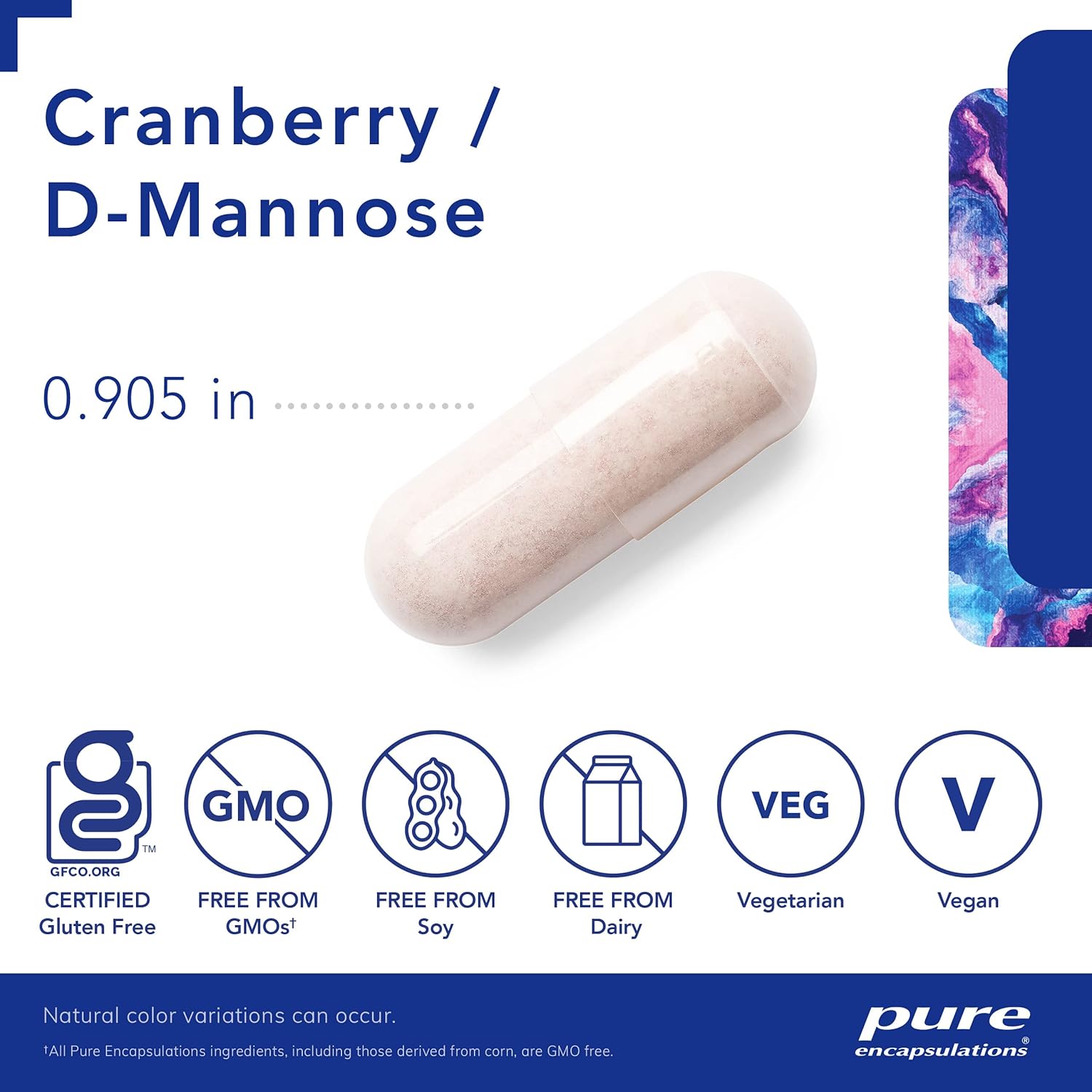 Pure Encapsulations Cranberry D-Mannose - Supports Urinary Tract Health* - with Cranberry Fruit Solids - Vegan & Non-GMO Dietary Supplement - 180 Capsules