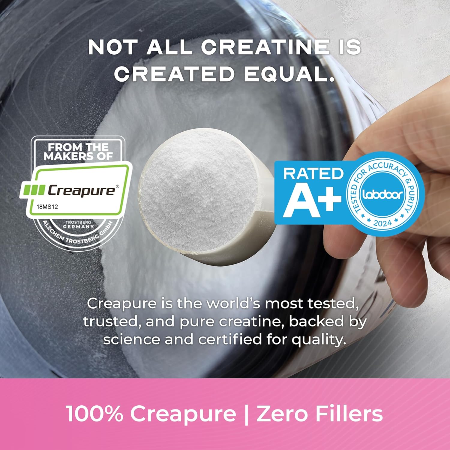 Muscle Feast Creapure Creatine Monohydrate Powder, Vegan Keto Friendly Gluten-Free Easy to Mix, Muscle Recovery Supplement, Creatine for Muscle Growth, Flavored Creatine, Natural Watermelon, 300g
