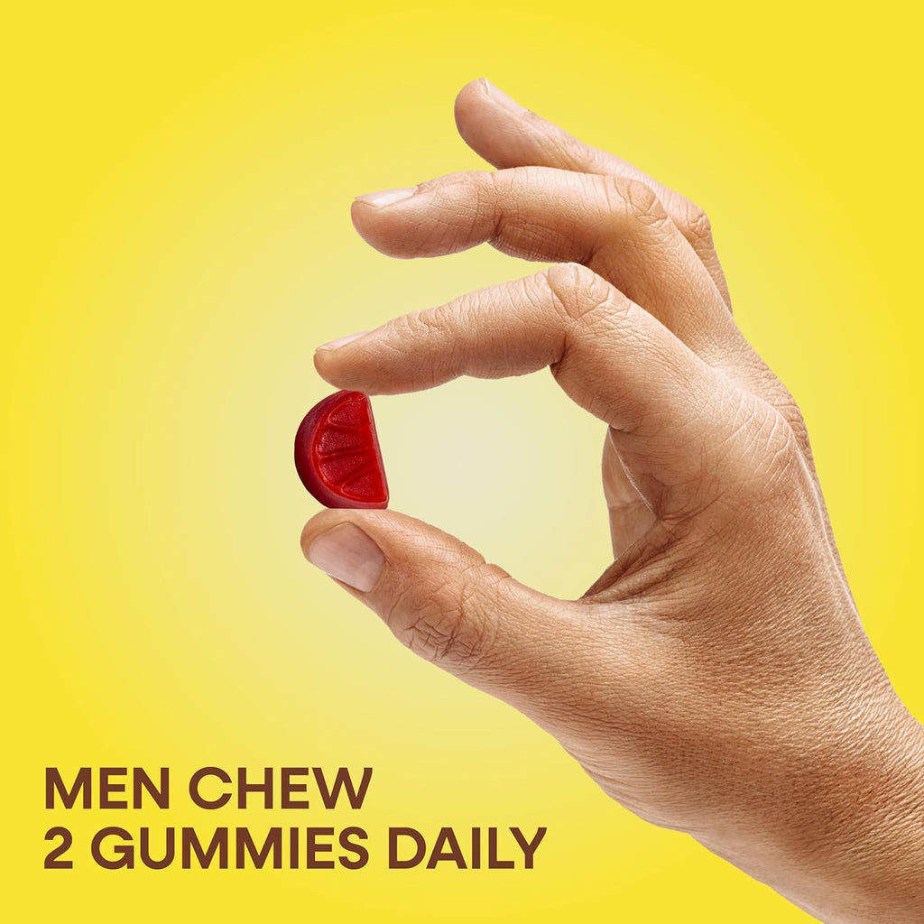 Nature's Way Alive! Men's Multivitamin Gummies, Supports Energy Metabolism*, Muscle Function*, Superfood Antioxidants(1), B-Vitamins, Vegetarian, Fruit Flavored, 60 Gummies (Packaging May Vary)