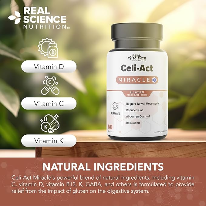 Celi-Act Miracle is a Natural Supplement to Support Celiac Discomfort and Digestive Health