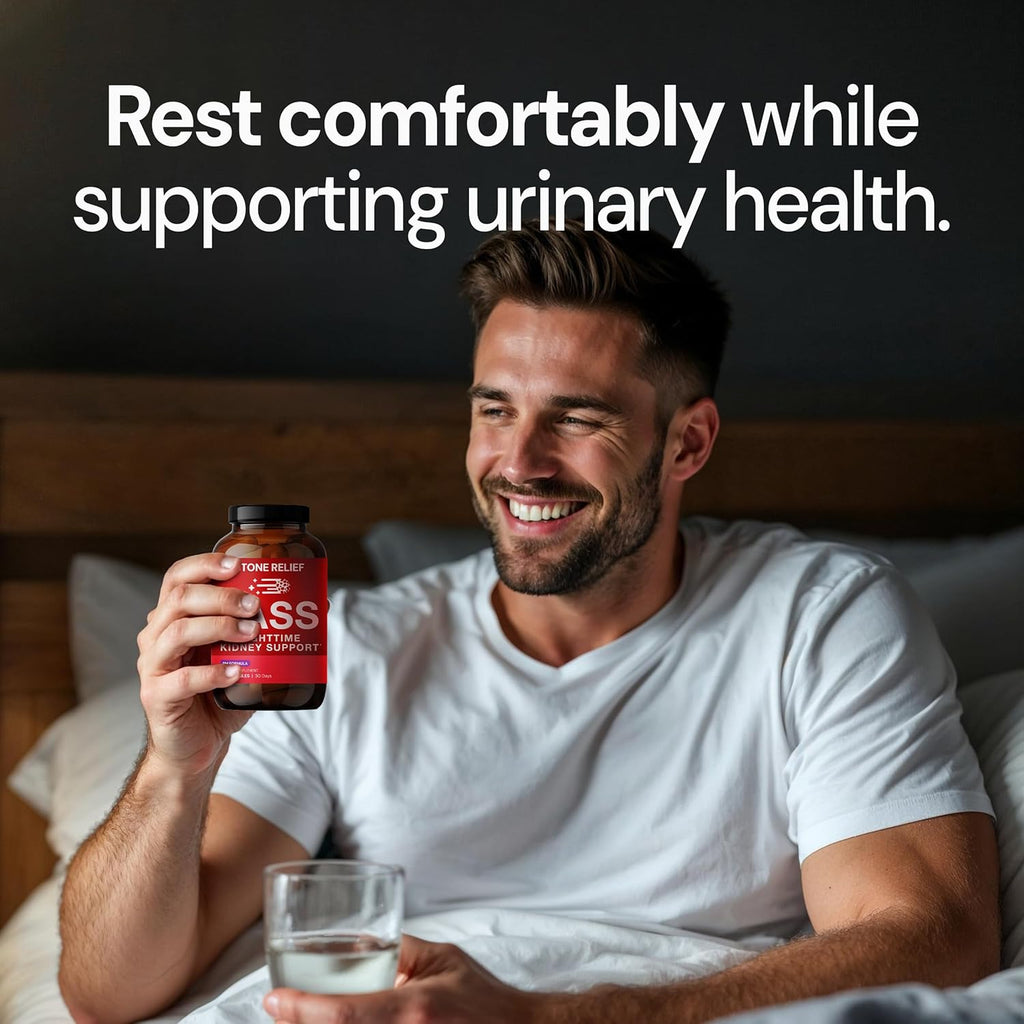 Pass PM – Nighttime Kidney Support Complex for Gentle Relief & Restful Sleep - Natural Dissolver - Herbal Formula with Chanca Piedra Stone Breaker, Valerian & Skullcap – 90 Capsules