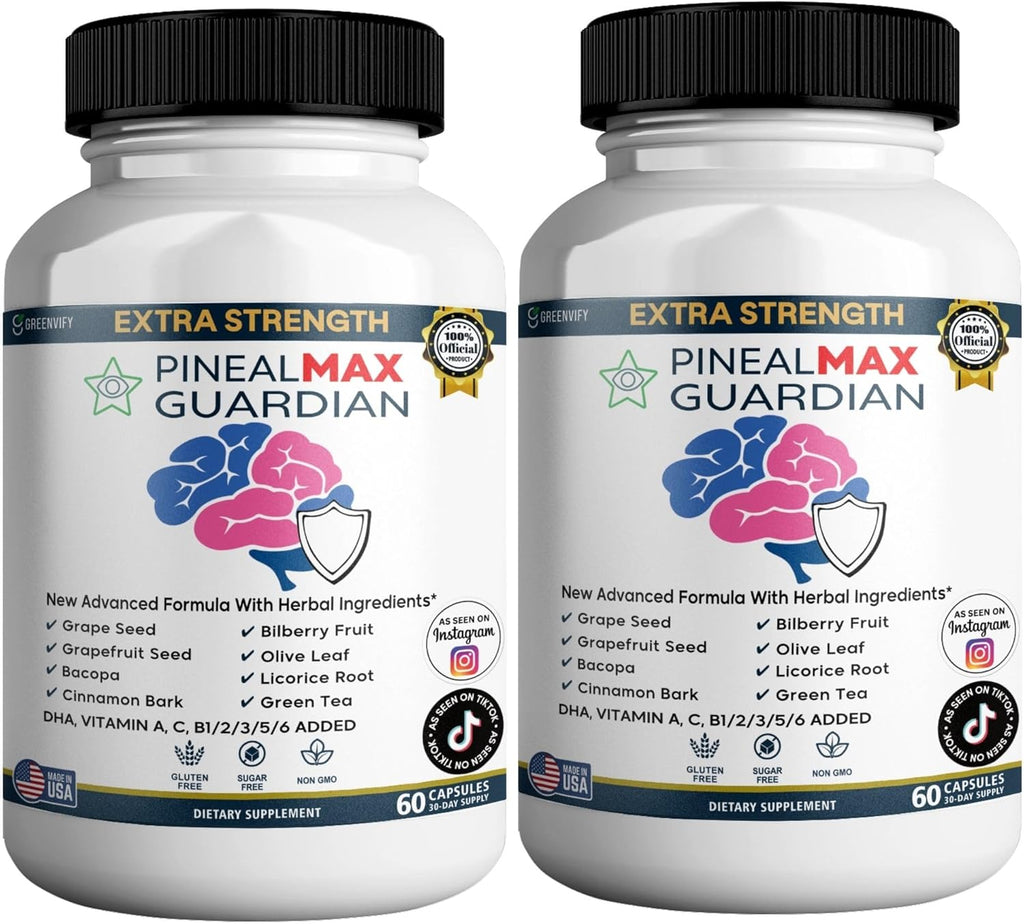 PinealMax Guardian Extra Strength Dietary Supplement, 60 Capsules, with Vitamins and Herbal Blend (2)