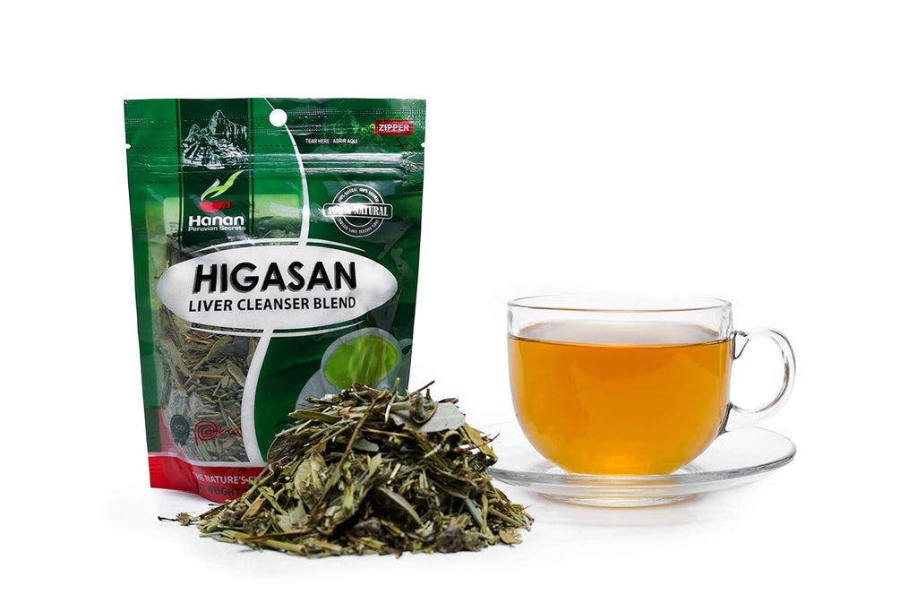 Hanan Peruvian Secrets Higasan Herbal Tea | 100% Natural Liver Cleanser | 1.76oz / 50g | Naturally Aids in Cleansing the Liver and Maintaining Healthy Cholesterol Levels