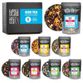 Tiesta Tea - Iced Tea Sampler Dry Flight Set, Loose Leaf, High to No Caffeine, Makes Cold Brew Iced Drink, Assorted Brew Sets with Herbal, Black, Fruit Blends & More, 8 Resealable Sample Pouches